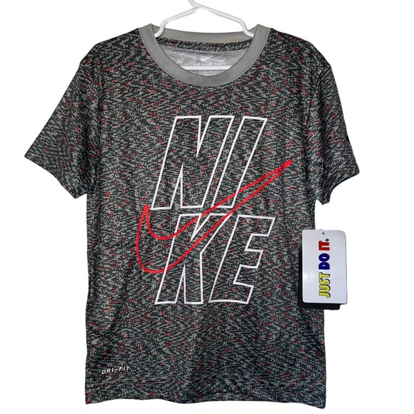 Nike Dri-FIT Logo Tee Boys' Size 6-7 yrs NWT - Picture 5 of 7